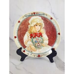 Shannon's Sweetheart America Has Heart Year 1983 Plate 8 1/4" Wall Decor Vtg